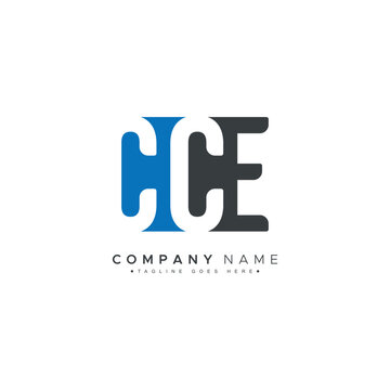 CCE Initials Logo - Vector Logo Template for Initial Letters C, C and E