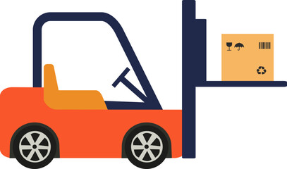 Cute Forklift Character