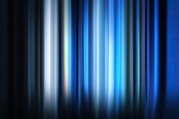 Vertical, blurred, vibrant blue and white stripes on a dark background