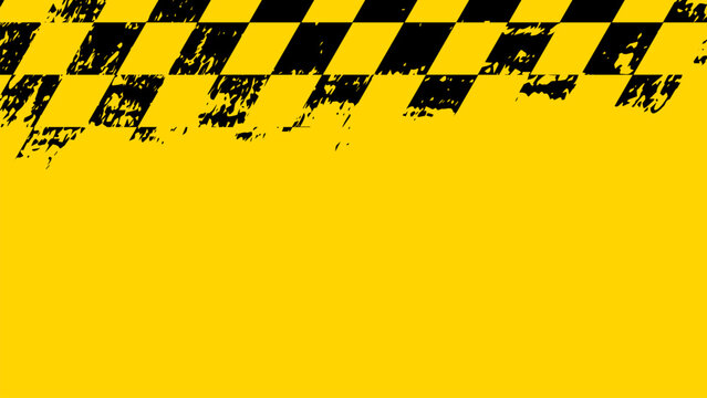 Racing Flags Yellow and Black Caution Tape.