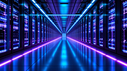 futuristic sever room image