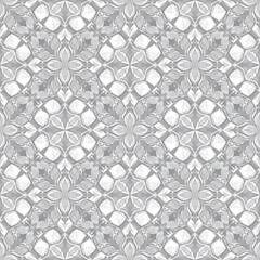 Obraz premium Abstract gray floral pattern