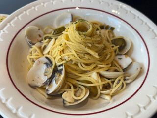 Restaurant Menu Image, Vongole Pasta Dish
