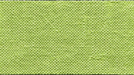 Close up of a textured lime green fabric with a woven pattern.
