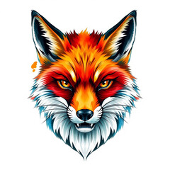 Fototapeta premium red fox isolated on white