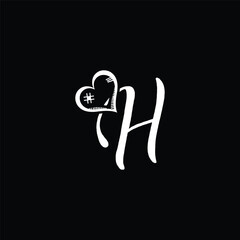 H uppercase H, H capital letter, H custom design, H initial design, H fashion logo, H signature, H identity, H crest, H motif, H art, H initials, H printable, H embroidery pattern, H monogram letter