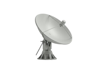 Isolated satellite dish antenna for receiving data, communication industry and broadcasting
