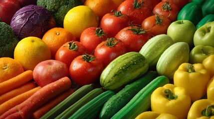 Fruit and vegetable for the food industry