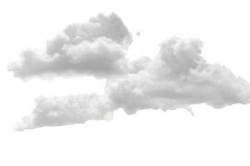 Gray Cloudscape Against Black Background