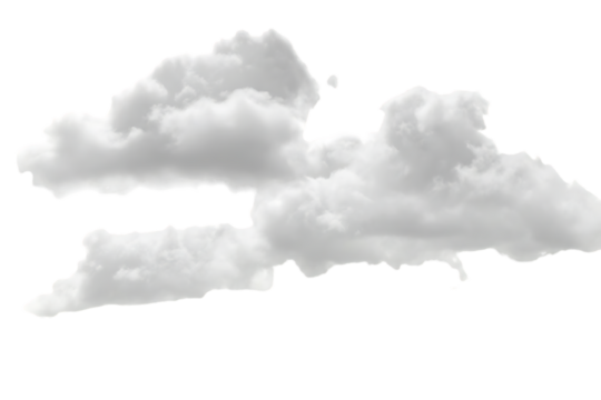 Gray Cloudscape Against Black Background