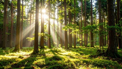 morning in the forest