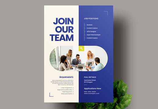 We Are Hiring Flyer Template