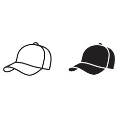 Baseball hat icon cap icon vector illustration
