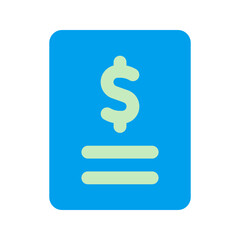 invoice duo tone icon