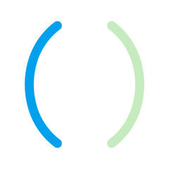 parentheses duo tone icon