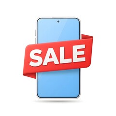 Smartphone Sale Banner Announcing Special Deals on Mobile Devices