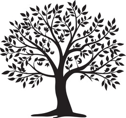 Obraz premium Nature Tree Silhouette Set