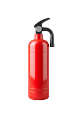 Red Fire Extinguisher on Transparent Background