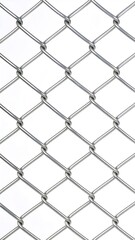 Naklejka premium Close-up of metal chain-link fence