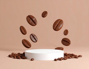 Coffee Beans on Display Stand