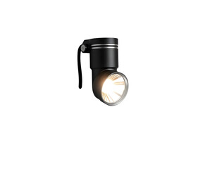 Modern Black Spotlight Fixture with Adjustable Beam