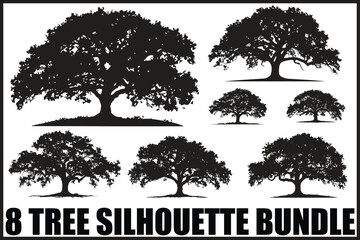 Fototapeta premium Wild Tree Vector Collection