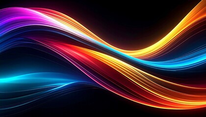 Fototapeta premium abstract colorful wave background