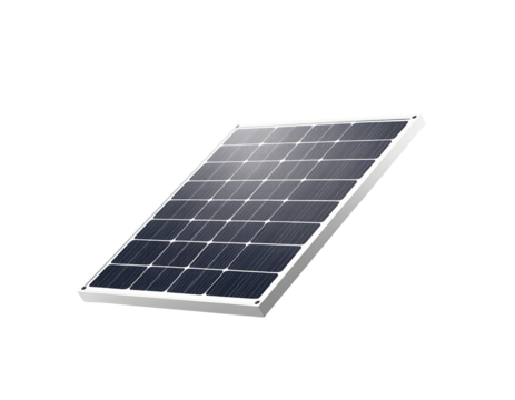 Solar Panel Illustration with Transparent Background