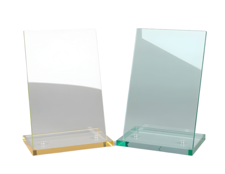 Acrylic Display Stands Transparent Glass Panels for Signage