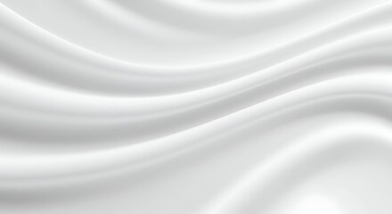 Fototapeta premium detailed professional high quality Smooth White Fabric with Gentle Waves and Soft Lighting