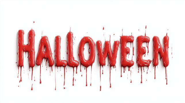 Halloween Typography: Bold red letters spell out Halloween, with blood dripping from the letters. This design captures the spooky and thrilling essence of the holiday.