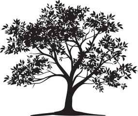 Obraz premium Black Tree Silhouette Bundle