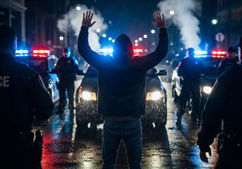 Man got arrested by the police