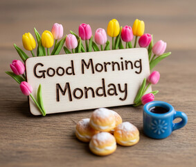 Good morning concept sunday to saturday