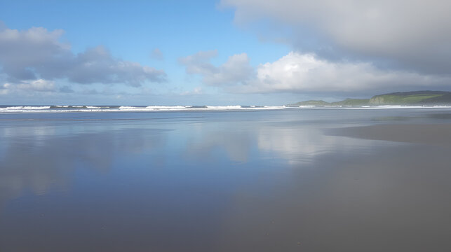 Doovilra, Ireland - June 29 2024 "Silver Strand Beach in west Ireland"