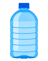 water bottle plastic illustration Isolated on Transparent or White Background