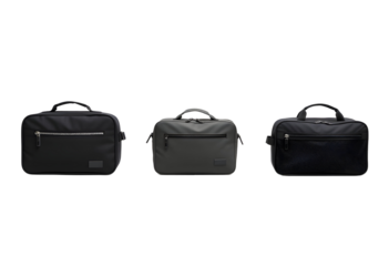 Collection of stylish briefcases in various colors