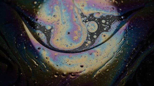 Colorful oil slick patterns