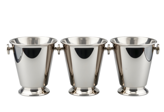 Elegant Silver Champagne Buckets for Celebrations