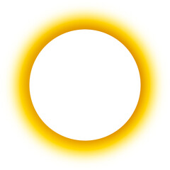 Glowing Aura Gradient Circle In Yellow And Brown Hues