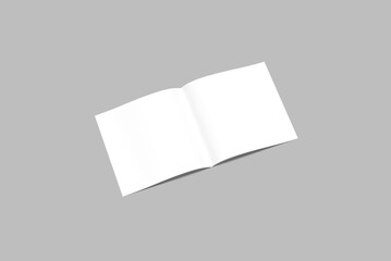 Square magazine Blank mockup Template