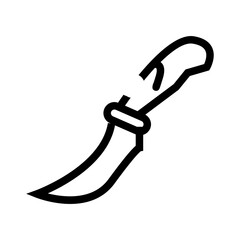 vector illustration of a knife kitchen