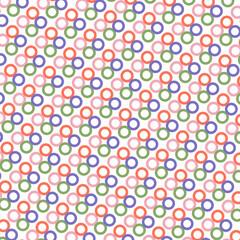 Seamless Abstract Geometric Pattern with Colorful Tiles Background