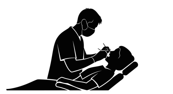 dentist examining patient teeth checkup dental hygiene oral care teeth cleaning