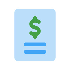 invoice flat icon