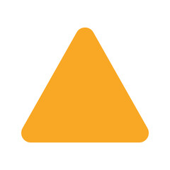 triangle flat icon
