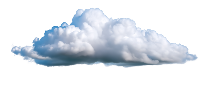 Cloudscape: A fluffy, cumulonimbus cloud, dramatically lit, against a crisp blue sky, evokes a sense of vastness, peace, and the beauty of nature.