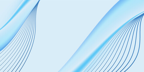 Fototapeta premium abstract background with wavy shape.business banner design.