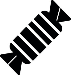 Sweet candy silhouette vector icon