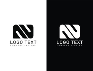 N logo branding identity corporate vector logo design